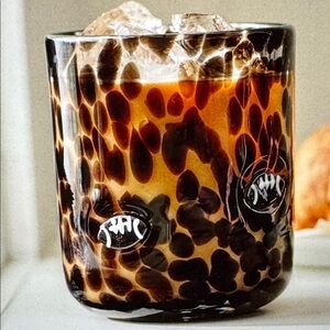 Anthropologie The Confetti Football Glass Tumbler